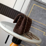 CHANEL Suede Classic Double Flap Handbag(HIGH-END GRADE) - Image 3