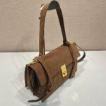 Prada Soft Sound medium suede shoulder bag(high-end grade) - Image 3