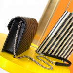 YSL cassandre envelope chain wallet in grain de poudre leather(High-end Grade) - Image 3