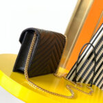 YSL cassandre envelope chain wallet in grain de poudre leather(High-end Grade) - Image 3