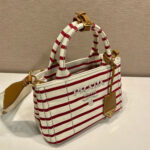 Prada Jardinière striped cotton canvas mini-bag - Image 3