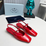 Prada Patent Leather Slingback Ballerinas - Image 4