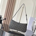 Celine TINA SHOULDER BAG IN Triomphe canvas - Image 4