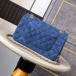 CHANEL Suede Classic Double Flap Handbag(HIGH-END GRADE) - Image 4