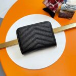 YSL CASSANDRE MATELASSÉ compact zip around wallet in grain de poudre leather - Image 4