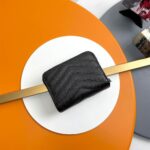 YSL CASSANDRE MATELASSÉ compact zip around wallet in grain de poudre leather - Image 4