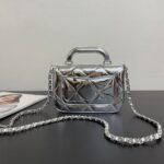 CHANEL Mini Flap Bag with Top Handle(high-end grade) - Image 4