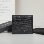 YSL tiny cassandre wallet in crocodile embossed matte leather - Image 4