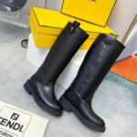 Fendi Filo Black Leather Boots - Image 4