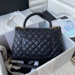 CHANEL Large Flap Bag With Top Handle(high-end grade) - Image 4