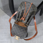 BACKPACK CELINE BONNIE IN Triomphe Canvas and calfskin - Image 4