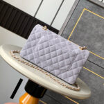 CHANEL Suede Classic Double Flap Handbag(HIGH-END GRADE) - Image 4