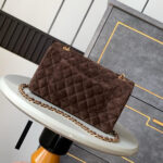 CHANEL Suede Classic Double Flap Handbag(HIGH-END GRADE) - Image 4