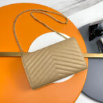 YSL classic cassandre chain wallet in grain de poudre leather - Image 4