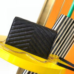 YSL cassandre envelope chain wallet in grain de poudre leather(High-end Grade) - Image 4