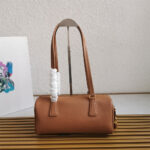 Prada Medium leather top-handle bag with padlock(high-end grade) - Image 4