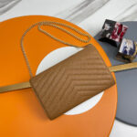 YSL classic cassandre chain wallet in grain de poudre leather - Image 4