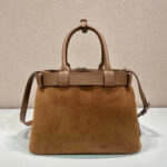 Prada Buckle small suede handbag with belt(high-end grade) - Image 4