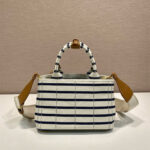 Prada Jardinière striped cotton canvas mini-bag - Image 4