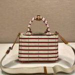 Prada Jardinière striped cotton canvas mini-bag - Image 4