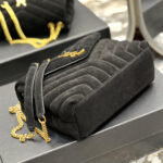 LOULOU SMALL CHAIN BAG IN “Y” QUILTED SUEDE - Image 5