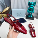 Prada Patent Leather Slingback Ballerinas - Image 5