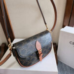 Celine SOFT SHOPPER BAG IN Triomphe Canvas and Calfskin - Image 5