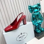 Prada Patent Leather Slingback Pumps 85 mm - Image 5