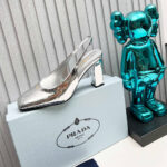 Prada Patent Leather Slingback Pumps 85 mm - Image 5