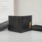 YSL tiny cassandre wallet in crocodile embossed matte leather - Image 5