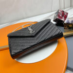 YSL classic cassandre chain wallet in grain de poudre leather - Image 5