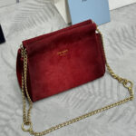 Prada Enchaine mini suede bag(HIGH-END GRADE) - Image 5