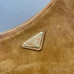 Prada Aimee medium suede shoulder bag - Image 5