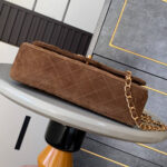 CHANEL Suede Classic Double Flap Handbag(HIGH-END GRADE) - Image 5