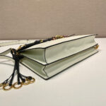 Prada Soft Sound large leather shoulder bag with charms(high-end grade) - Image 5