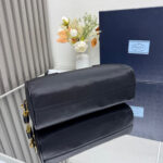 Prada Re-Nylon and leather medium top-handle bag with padlock(high-end grade) - Image 5