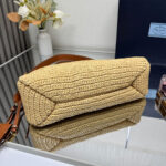 Prada Aimée large crochet and leather bag - Image 5