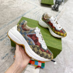 Gucci Multicolor GG Supreme Rhyton Sneaker - Image 5