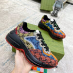 Gucci Multicolor GG Supreme Rhyton Sneaker - Image 5