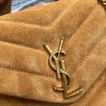 LOULOU SMALL CHAIN BAG IN “Y” QUILTED SUEDE - Image 6