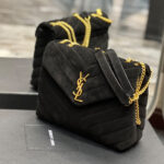 LOULOU SMALL CHAIN BAG IN “Y” QUILTED SUEDE - Image 6