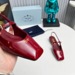 Prada Patent Leather Slingback Ballerinas - Image 6