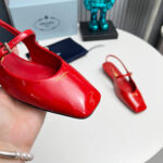 Prada Patent Leather Slingback Ballerinas - Image 6