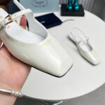 Prada Patent Leather Slingback Ballerinas - Image 6