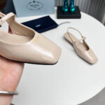 Prada Patent Leather Slingback Ballerinas - Image 6