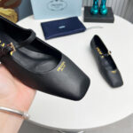 Prada Leather Mary Jane Ballerinas - Image 6