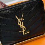 YSL CASSANDRE MATELASSÉ compact zip around wallet in grain de poudre leather - Image 6