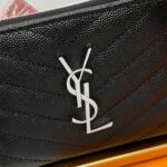 YSL CASSANDRE MATELASSÉ compact zip around wallet in grain de poudre leather - Image 6