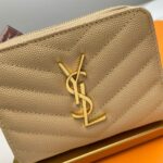 YSL CASSANDRE MATELASSÉ compact zip around wallet in grain de poudre leather - Image 6