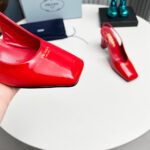 Prada Patent Leather Slingback Pumps 85 mm - Image 6